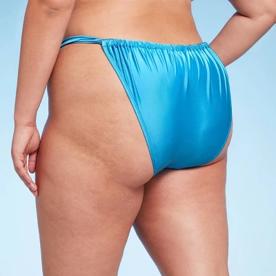 Women's Wide Strap Extra Cheeky High Leg Bikini Bottom - Wild Fable™ Shiny Blue Women's Wide Strap Extra Cheeky High Leg Bikini Bottom - Wild Fable™ Shiny Blue -Wild Fable Shop GUEST 5c738e8a 2e81 4edd aab3 5be79eb60c73