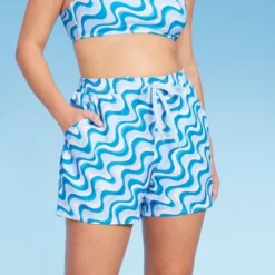 Women's 5" Board Swim Shorts - Wild Fable™ Multi Blue Swirl Print -Wild Fable Shop GUEST 5ed15651 f9ed 4ba0 867b 677e760ad423