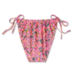 Women's Side-Tie Cheeky Bikini Bottom - Wild Fable™ Pink Floral Print -Wild Fable Shop GUEST 5f994888 9f01 4a09 8ccf f5f43e66b54c