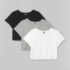 Women's Short Sleeve V-Neck 3pk Bundle T-Shirt - Wild Fable™ White -Wild Fable Shop GUEST 6961188c 582e 4411 a367 956609d152a5