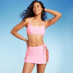 Women's Wavy Terry Textured Bralette Bikini Top - Wild Fable™ Light Pink -Wild Fable Shop GUEST 6b3e21ad 439c 40cf a7ca 48b3fe626f30