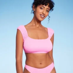 Women's Cap Sleeve Smocked Bralette Bikini Top - Wild Fable™ -Wild Fable Shop GUEST 6c66fc84 2d09 47a2 8be4 5216854e5f26