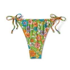 Women's Side-Tie Adjustable Coverage Ultra High Leg Bikini Bottom - Wild Fable™ Floral Print -Wild Fable Shop GUEST 7199a5c5 a02c 4736 b574 9a45d121944f