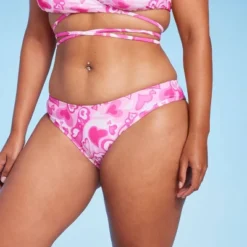 Women's Cheeky Bikini Bottom - Wild Fable™ Pink Heart Print -Wild Fable Shop GUEST 72845038 213d 407f 8140 3a3f61228c83