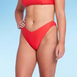 Women's Low-Rise Super Cheeky Extra High Leg Bikini Bottom - Wild Fable™ Red -Wild Fable Shop GUEST 72ba8aa6 94b2 48b6 be2f 44104bec0e6f