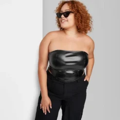 Women's Faux Leather Tube Top - Wild Fable™ -Wild Fable Shop GUEST 72e03401 1c17 4bf2 b87b 5c6f4de83a95