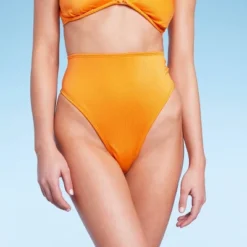 Women's Ribbed High Waist High Leg Extra Cheeky Bikini Bottom - Wild Fable™ Orange -Wild Fable Shop GUEST 73492f03 6546 473d ab49 bc71d81da550