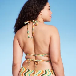 Women's Tie-Front Triangle Bikini Top - Wild Fable™ Multi Striped -Wild Fable Shop GUEST 757382b6 2f35 4385 b397 6f4b95421117