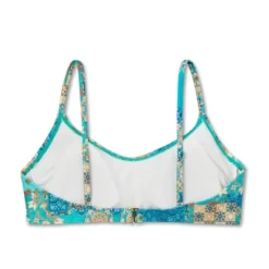 Women's Scoop Front Bralette Bikini Top - Wild Fable™ Blue Patchwork Print 5 Women's Scoop Front Bralette Bikini Top - Wild Fable™ Blue Patchwork Print -Wild Fable Shop GUEST 757ef835 f2ee 4b6a 991e 60c0c3e96ff4