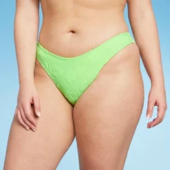 Women's Terry Textured High Leg Cheeky Bikini Bottom - Wild Fable™ Green -Wild Fable Shop GUEST 773cbfcc 762f 455c 95a0 170d0f037e11