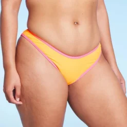 Women's Colorblock Ultra High Leg Extra Cheeky Bikini Bottom - Wild Fable™ Orange/Pink -Wild Fable Shop GUEST 7805140c 1410 4cd1 9f37 0bb6c392c60c