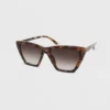 Women's Tortoise Print Cateye Sunglasses - Wild Fable™ Brown