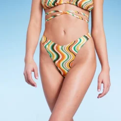 Women's Extra High Leg Ultra Cheeky Bikini Bottom - Wild Fable™ Multi Striped -Wild Fable Shop GUEST 7e22eda3 5e17 499c a08d d549cff1ca65