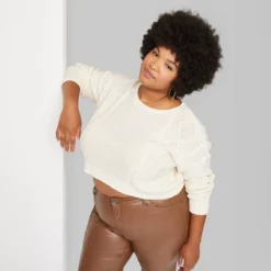 Women's Cropped Cable Pullover - Wild Fable™ -Wild Fable Shop GUEST 80f26d63 ebf2 4ace aa0a 66d0ccdf1631