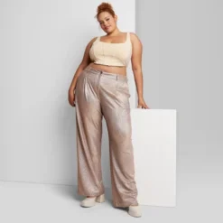 Women's Wide Leg Glitter Trouser Pants - Wild Fable™ Copper -Wild Fable Shop GUEST 84b6a156 7b96 4cf2 ad65 02e5b9b05dab