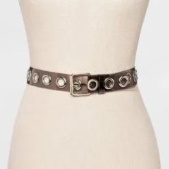 Women's Oversize Grommet Jelly Belt - Wild Fable⢠Black