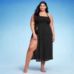 Women's Smocked High Slit Convertible Cover Up Dress - Wild Fable™ -Wild Fable Shop GUEST 8a14f939 7a45 41b1 b667 1afd7c4c90b3