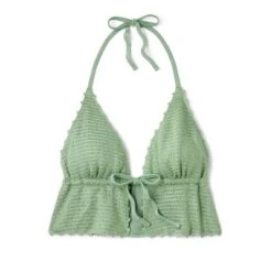 Women's Crochet Tie-Front Longline Bikini Top - Wild Fable™ Soft Green -Wild Fable Shop GUEST 8f19ad2b feb9 4b63 bbdd cd48b44520bf