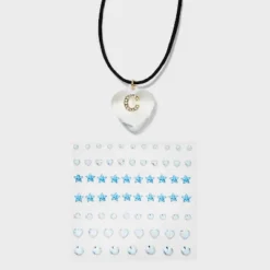 Acrylic Heart With Face Gems Pendant Necklace - Wild Fable™ Clear/Black 5 Acrylic Heart With Face Gems Pendant Necklace - Wild Fable™ Clear/Black -Wild Fable Shop GUEST 909fc408 e166 4c2d a23c 49eef3e18313