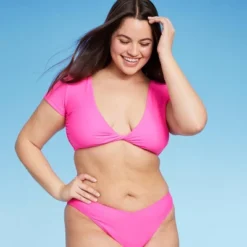 Women's Twist-Front Short Sleeve Bralette Bikini Top - Wild Fable™ -Wild Fable Shop GUEST 91bcda8e 04ef 4bf5 886c 723f50609fb6