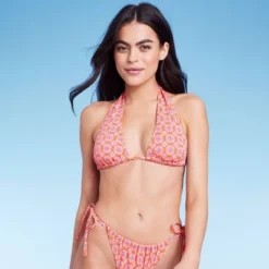 Women's U Bralette Multiway Bikini Top - Wild Fable™ Orange Tile Print -Wild Fable Shop GUEST 94fa3ff9 1356 4512 b404 8e8377e91253