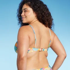 Women's Scoop Neck Bralette Bikini Top - Wild Fable™ Multi Tropical Print -Wild Fable Shop GUEST 963baf28 56ef 43b0 aa33 699bd1d9c2aa