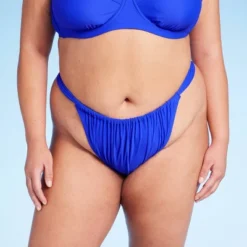 Women's Mid-Rise Cheeky High Leg Bikini Bottom - Wild Fable™ Blue -Wild Fable Shop GUEST 9732027b 0efc 47c9 a00e 458bf5683679
