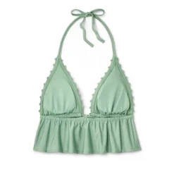 Women's Crochet Tie-Front Longline Bikini Top - Wild Fable™ Soft Green -Wild Fable Shop GUEST 9983ebdf 3d58 4e7c 8588 1970fff3ed7f