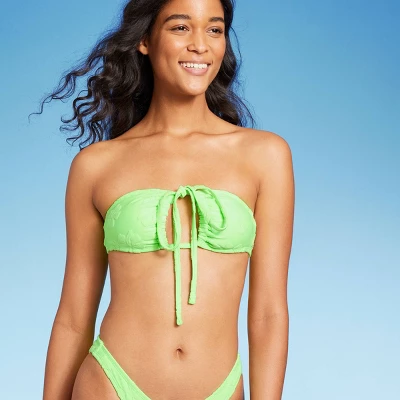 Women's Terry Textured U-Neck Multi-Way Bralette Bikini Top - Wild Fable™ Tropical Green Women's Terry Textured U-Neck Multi-Way Bralette Bikini Top - Wild Fable™ Tropical Green -Wild Fable Shop GUEST 9bbe87cb c5bc 4b12 9322 5b533e62a6d9