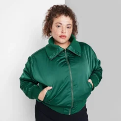 Women's Satin Bomber Jacket - Wild Fable™ -Wild Fable Shop GUEST 9e44b0ce 00b4 48bf 9ce3 4186960fc830