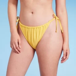 Women's Side-Tie Ultra High Leg Adjustable Coverage Bikini Bottom - Wild Fable™ Yellow -Wild Fable Shop GUEST 9f93be20 36fa 4a1d 8e8f ec05d2d6fa7c