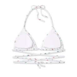 Women's Floral Print Strappy Triangle Bikini Top - Wild Fable™ White -Wild Fable Shop GUEST a12cc542 ae15 45f9 9fb0 5149a053c5b8