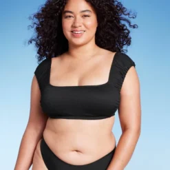 Women's Cap Sleeve Smocked Bralette Bikini Top - Wild Fable™ -Wild Fable Shop GUEST a143359d 31a7 4be1 b11f af4e9a1b274a