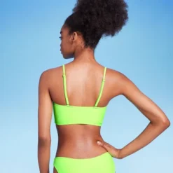 Women's Lace-Up Longline Bikini Top - Wild Fable™ Neon Green -Wild Fable Shop GUEST a2b94c27 0598 490a 82e1 251744570464