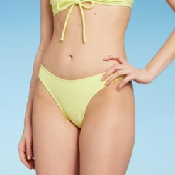 Women's High Leg Cheeky Bikini Bottom - Wild Fable™ Light Yellow -Wild Fable Shop GUEST a2c99d9a 4aa1 45df abd7 63ac01000aa1