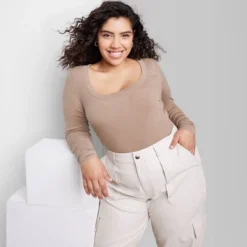 Women's Long Sleeve Scoop Neck T-Shirt - Wild Fable™ -Wild Fable Shop GUEST a5dd652b 0e77 4f7f a8cd c1cf4b55d56a