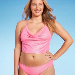 Women's Cowl Neck Longline Bralette Bikini Top - Wild Fable™ Pink Shine -Wild Fable Shop GUEST a8d93a97 e304 41c3 8490 f8d019db0d5c