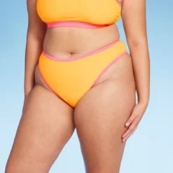 Women's Colorblock Ultra High Leg Extra Cheeky Bikini Bottom - Wild Fable™ Orange/Pink -Wild Fable Shop GUEST b160bda9 90c9 49e3 a957 68ca96e2ba74