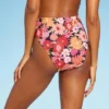 Women's Ribbed High Waist High Leg Cheeky Bikini Bottom - Wild Fable™
