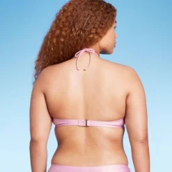 Women's Cinch-Front Halter Bandeau Bikini Top - Wild Fable™ Shiny Pink 3 Women's Cinch-Front Halter Bandeau Bikini Top - Wild Fable™ Shiny Pink -Wild Fable Shop GUEST b361a282 7b28 40ec 8e31 dd33dabaa508