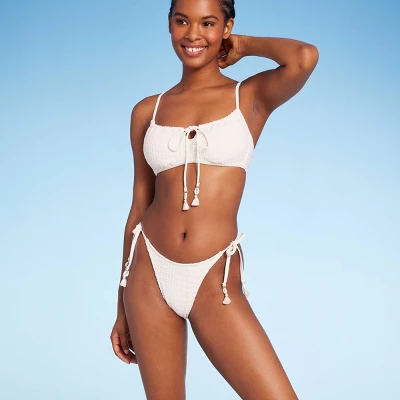 Women's Crochet Side-Tie Extra Cheeky Extra High Waist Bikini Bottom - Wild Fable™ Cream Women's Crochet Side-Tie Extra Cheeky Extra High Waist Bikini Bottom - Wild Fable™ Cream -Wild Fable Shop GUEST bc4b4b80 e2d0 45f2 8f8c ecdb1c8c20f6