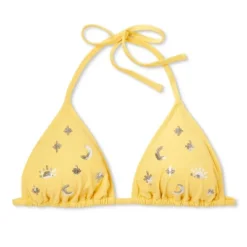 Women's Sequin Detail Triangle Bikini Top - Wild Fable™ Yellow -Wild Fable Shop GUEST bc6a310a 7f77 4eab 8956 8f62fc4e502c