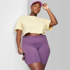 Women's High-Rise Polyester Bike Shorts - Wild Fable™ -Wild Fable Shop GUEST bc8275e7 b2ea 4983 a816 1a894b9e3e22