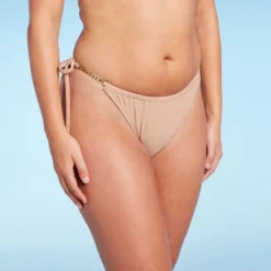 Women's Chain Detail Side-Tie Adjustable Coverage Bikini Bottom - Wild Fable™ Brown -Wild Fable Shop GUEST bd183825 160d 4020 9a34 258462e54e57