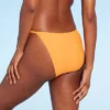 Women's Extra Cheeky Extra High Leg Crochet Bikini Bottom - Wild Fable™ Multi Orange Striped