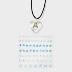 Acrylic Heart With Face Gems Pendant Necklace - Wild Fable™ Clear/Black 3 Acrylic Heart With Face Gems Pendant Necklace - Wild Fable™ Clear/Black -Wild Fable Shop GUEST c032d99b 3eba 44b6 85ad 02cdde377fb0