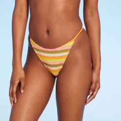 Women's Extra Cheeky Extra High Leg Crochet Bikini Bottom - Wild Fable™ Multi Orange Striped -Wild Fable Shop GUEST c16e9bdb fb77 448e a2b6 8f1bf9527087