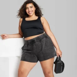 Women's High-Rise Fleece Shorts - Wild Fable™ -Wild Fable Shop GUEST c2e4da47 8d9e 4ffa 8b65 98dc64cce651