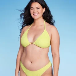 Women's Butterfly Charm Plisse Textured Triangle Bikini Top - Wild Fable™ -Wild Fable Shop GUEST c5f6d5e2 ab22 4b51 b89c 783658a403c0