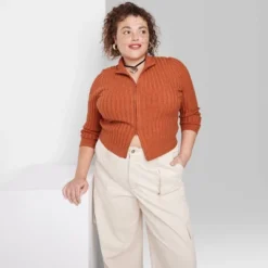 Women's Fitted Mock Turtleneck Zip-Up Cardigan - Wild Fable™ -Wild Fable Shop GUEST c637565e f44e 4c93 8c31 d5d73d459b58